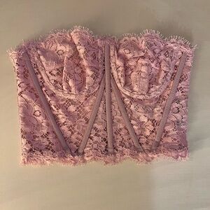 Corset - Dolce & Gabbana Pink Lace Bandeau